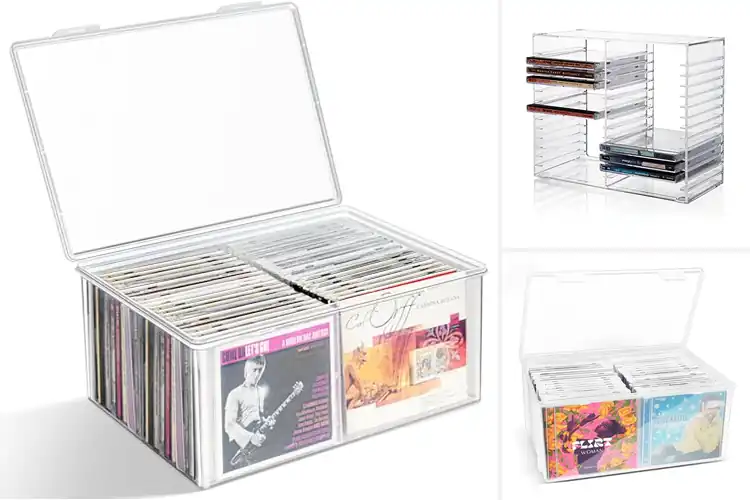 Detailed view of Best Clear CD Storage Boxes