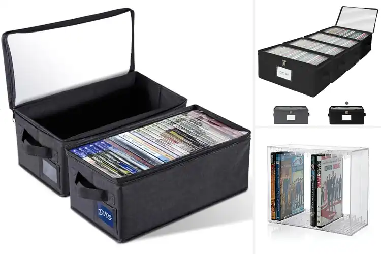 Detailed view of Best Clear DVD Storage Boxes