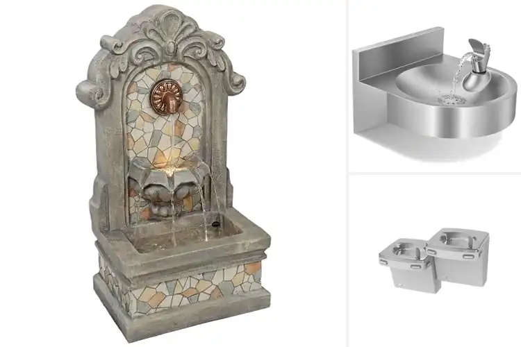 Detailed view of Best Compact 27In Wall Fountains