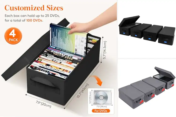 Detailed view of Best DVD Storage Boxes