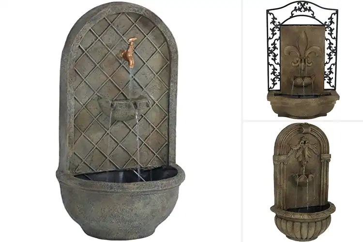 Detailed view of Best Florentine Stone Wall Fountains