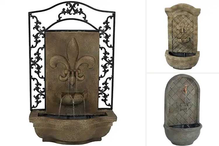Detailed view of Best Florentine Wall Fountain Design