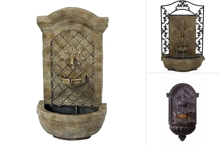 Detailed view of Best Florentine Wall Fountain Designs