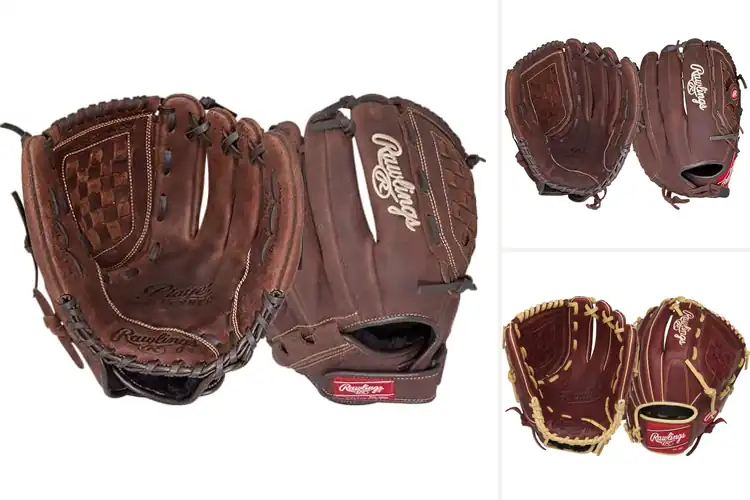 Detailed view of Best Full Grain Leather Baseball Gloves