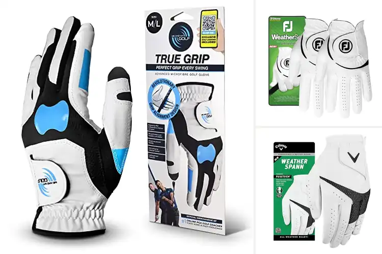 Detailed view of Best Golf Practice Gloves