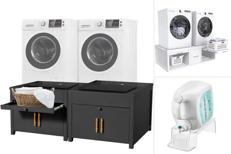 Detailed view of Best Laundry Organization Pedestals
