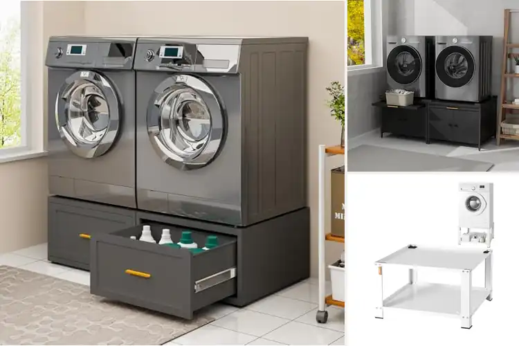 Detailed view of Best Laundry Pedestals for a Quieter, Organized Laundry Room