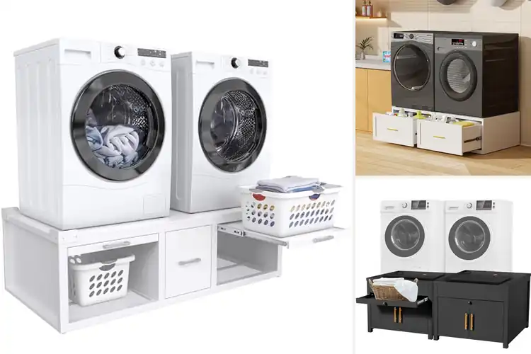Detailed view of Best Laundry Pedestals with Storage