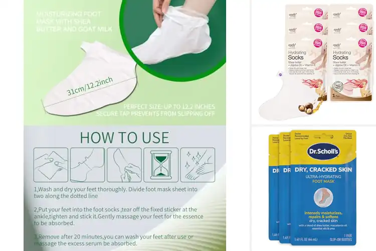 Detailed view of Best Moisturizing Foot Masks: Top 10 for Soft, Smooth Feet