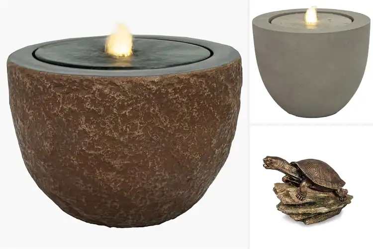 Detailed view of Best Polystone Outdoor Fountain Materials