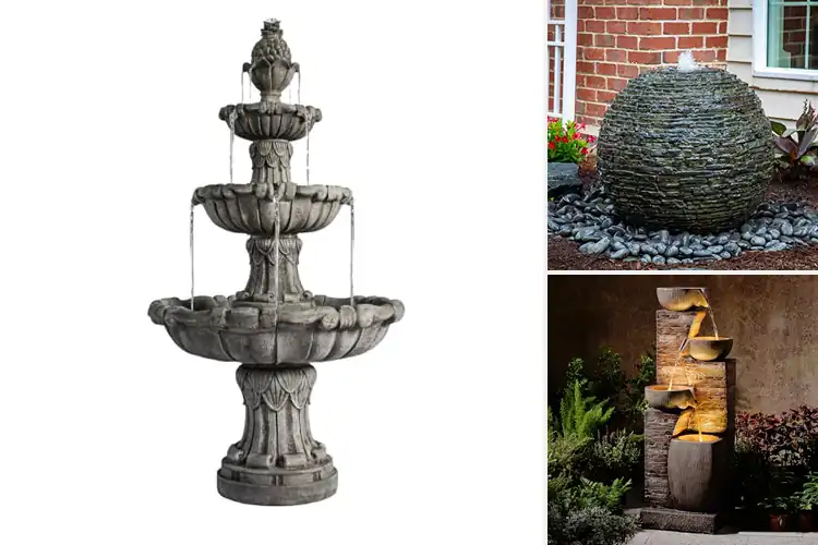 Detailed view of Best Polystone Outdoor Water Fountain