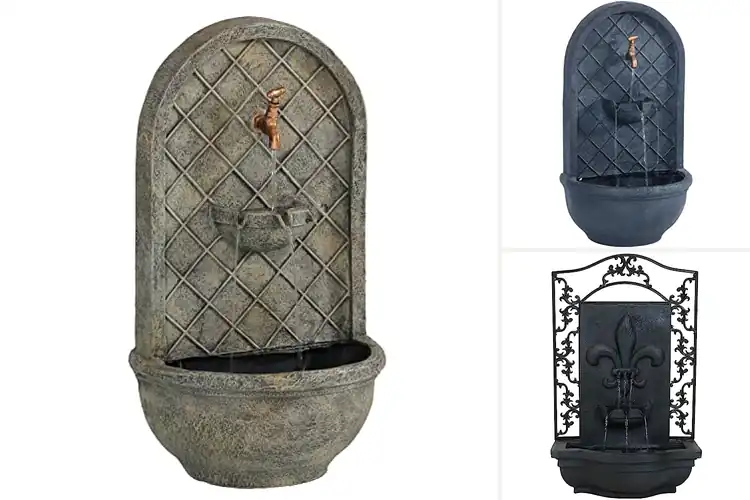 Detailed view of Best Polystone Wall Fountain Durability