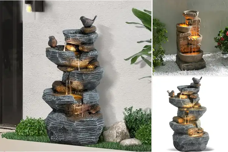 Detailed view of Best Quiet Outdoor Water Fountains For Patios