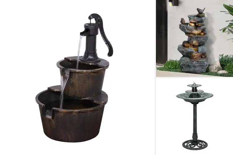 Detailed view of Best Seasonal Outdoor Decor Fountains