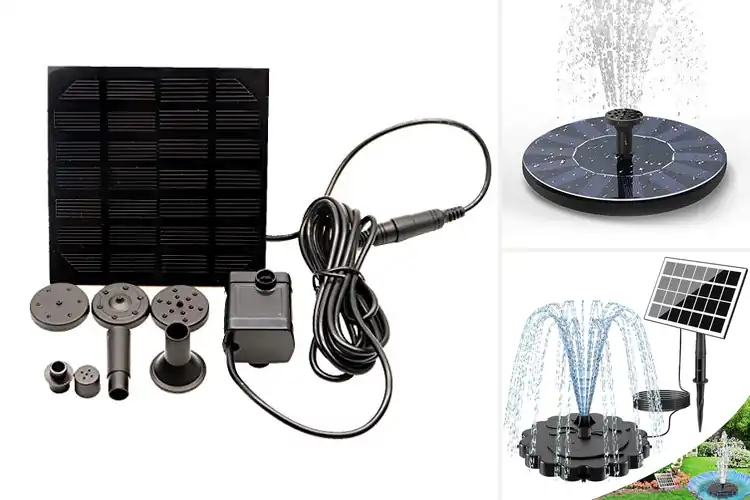 Detailed view of Best Solar Panel Fountain Kits