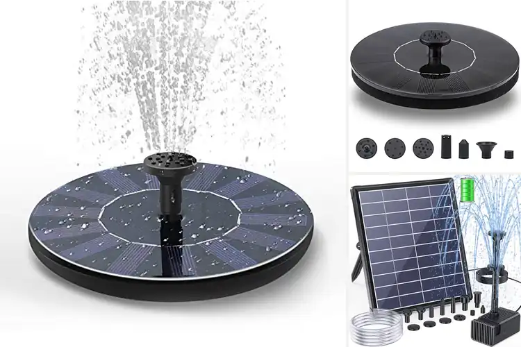 Detailed view of Best Solar Panel Fountains
