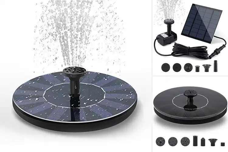 Detailed view of Best Solar Panel Water Fountains