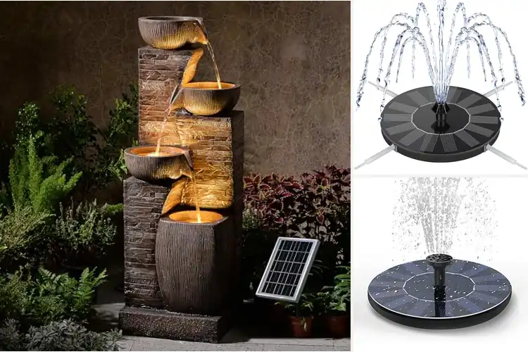 Detailed view of Best Solar-Powered Outdoor Fountains