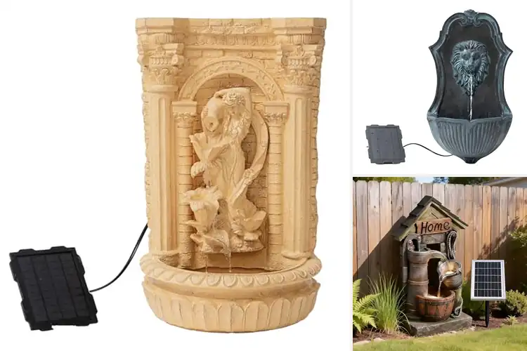 Detailed view of Best Solar Powered Wall Fountain