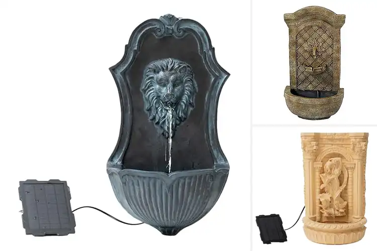 Detailed view of Best Solar Powered Wall Water Fountain