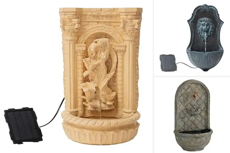 Detailed view of Best Solar Powered Wall Water Fountains