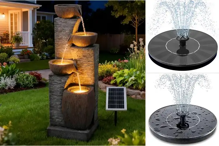 Detailed view of Best Solar Water Features