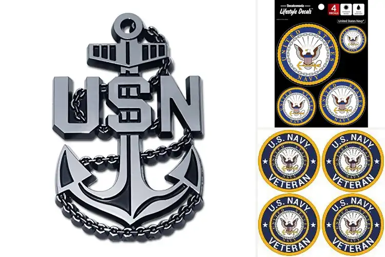 Detailed view of Best USN Licensed Decals: Show Your Navy Pride