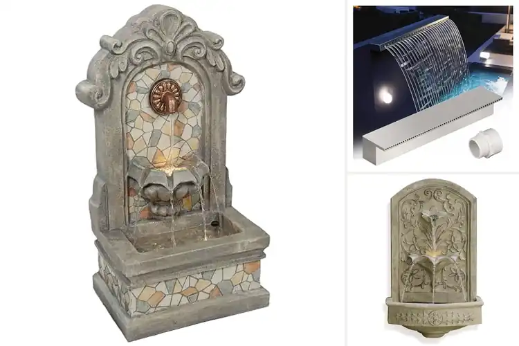 Detailed view of Best Wall Mounted Fountains 27 Inch